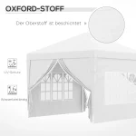 Шатра Outsunny 3 x 3 м с 4 странични стени, прозорец - Image 3