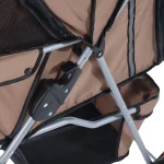 PawHut Кучешка количка за кучета до 10 кг, 2 поставки за чаши - Image 4