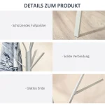 HOMCOM Закачалка за дрехи с 8 куки, 45 x 45 x 180 см - Image 4