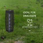 Външна соларна лампа от ратан Outsunny, LED 20 x 20 x 68 см - Image 7