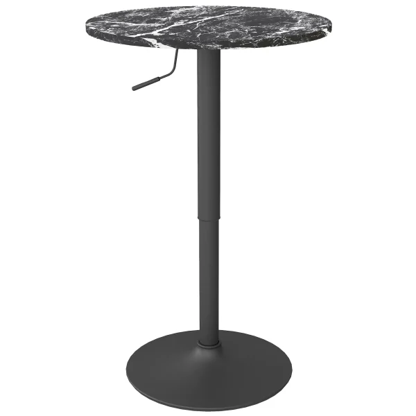 Бар маса HOMCOM за 2 души 60 x 60 x 68-93.5 см