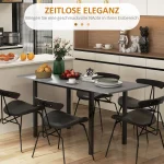 Трапезна маса HOMCOM, Разтегателна, за 6 души - Image 7