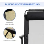 Комплект от 2 сгъваеми стола Outsunny, облегалка в 5 посоки - Image 7