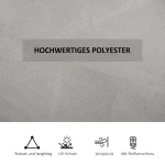 Завеси за беседка Outsunny, комплект от 4, за беседки 3x3м - Image 4