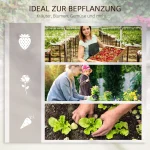 Повдигнато легло за растения Outsunny с решетка, 3 нива - Image 7