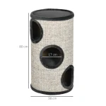 PawHut 3-етажна драскалка за котки 38 см x 38 см x 70 см - Image 6