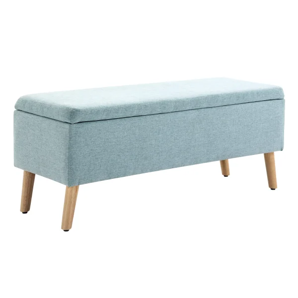 Пейка за съхранение HOMCOM с дървени крака 110x39x45см