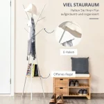 HOMCOM Закачалка за дрехи с 8 куки, 45 x 45 x 180 см - Image 6