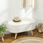 HOMCOM Пейка за съхранение с капак, за хол, спалня - Image 3