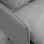 Акцентен стол HOMCOM с копчета, тапициран фотьойл - Image 5