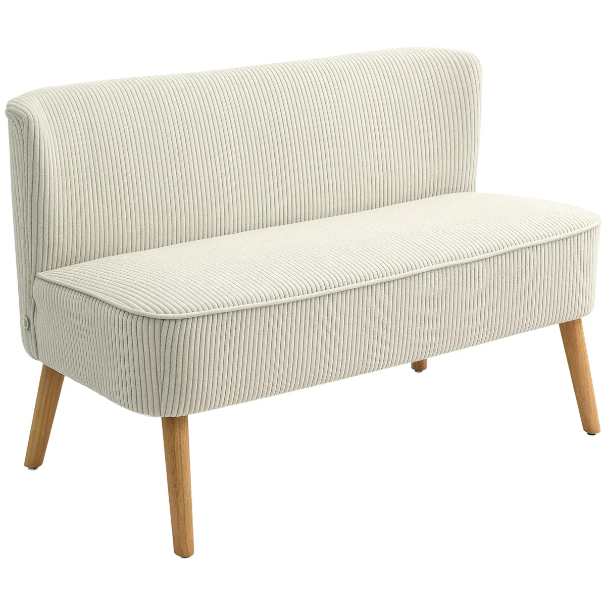 Двуместен диван HOMCOM, мека тапицерия, до 150 кг - Image 1