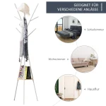 HOMCOM Закачалка за дрехи с 8 куки, 45 x 45 x 180 см - Image 7