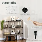 HOMCOM етажерка, кубичен рафт, 9 кубчета - Image 8