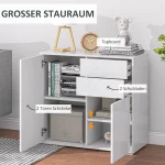 Скрин HOMCOM с 2 чекмеджета и 2 врати 79 x 36 x 74 см - Image 2