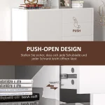 Скрин HOMCOM с 2 чекмеджета и 2 врати 79 x 36 x 74 см - Image 6