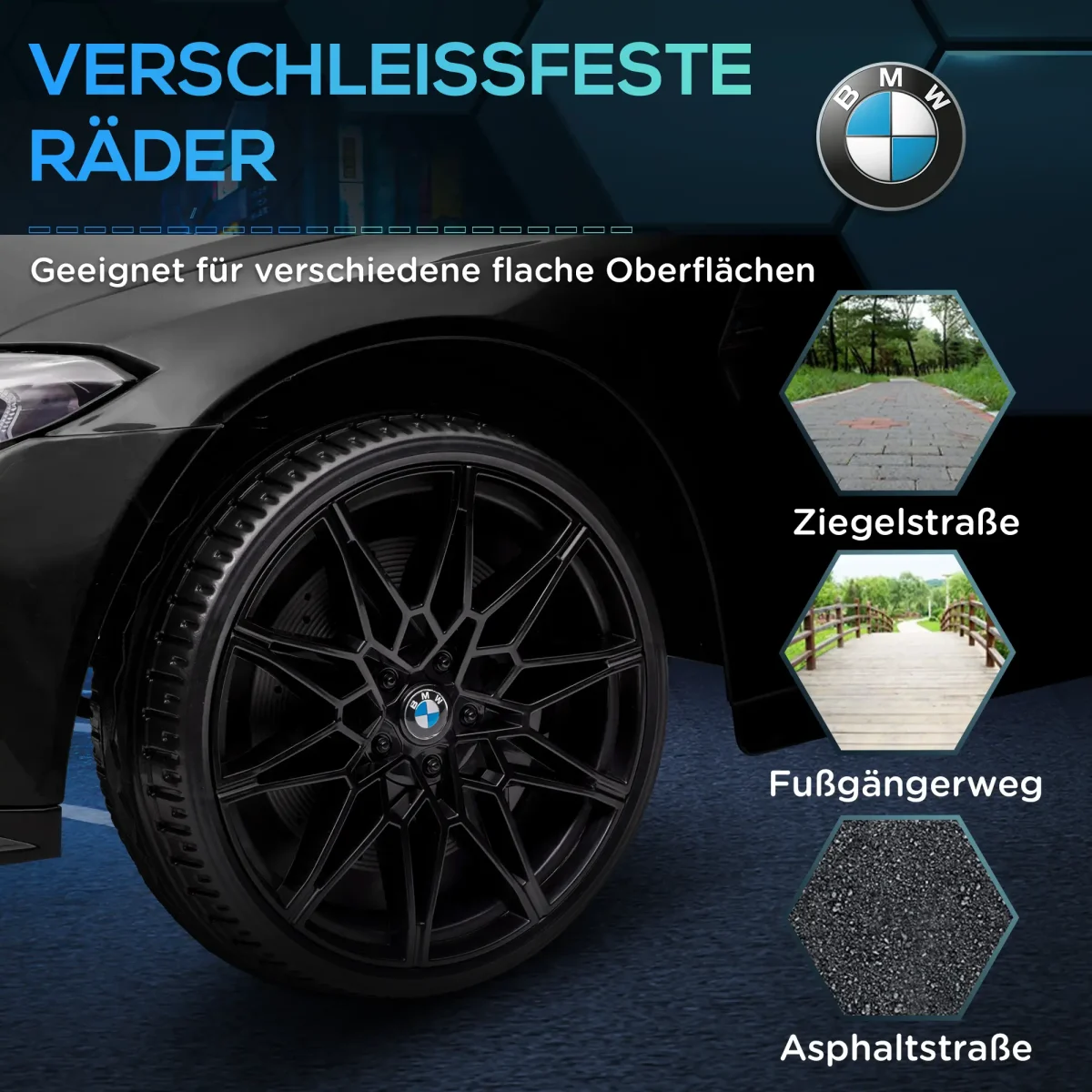AIYAPLAY Акумулаторна кола BMW M4, Звук и светлина - Image 5