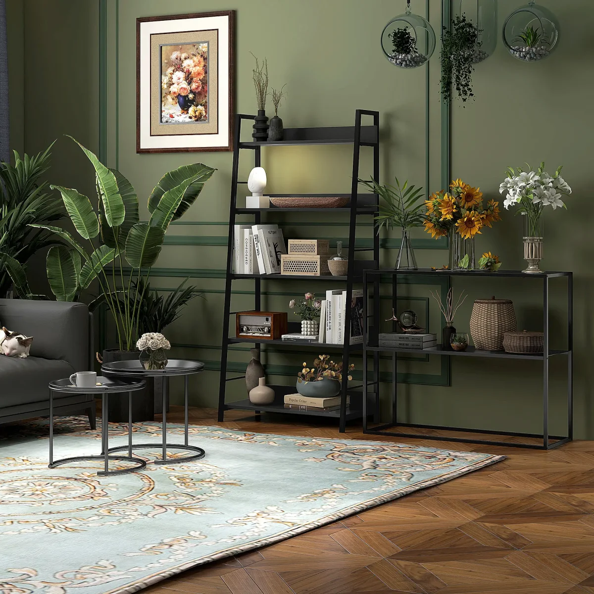 Конзолна маса HOMCOM, бюфет, 2 нива, 90 x 30 x 75 см - Image 6