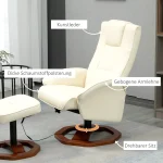 Масажен стол HOMCOM с табуретка, 10 масажни точки - Image 10