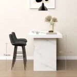 Комплект бар столове HOMCOM от 2 броя, 98 см, до 120 кг - Image 6