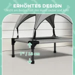 Кучешки шезлонг PawHut с покрив до 30 кг, 61 x 46 x 63 см - Image 7