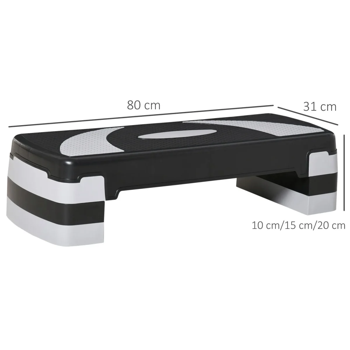 Аеробен степер HOMCOM на 3 нива, 80 x 31 x 20 см - Image 7