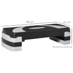 Аеробен степер HOMCOM на 3 нива, 80 x 31 x 20 см - Image 8