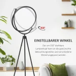 Подова лампа HOMCOM с LED регулируема на 350 градуса - Image 8