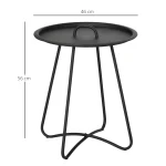 Странична масичка за градина Outsunny, с дръжка за носене - Image 5