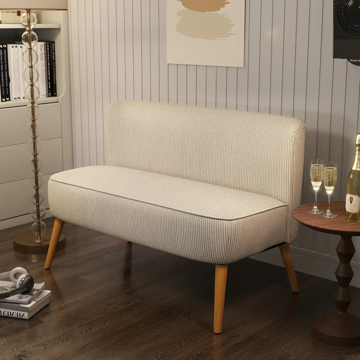 Двуместен диван HOMCOM, мека тапицерия, до 150 кг - Image 7