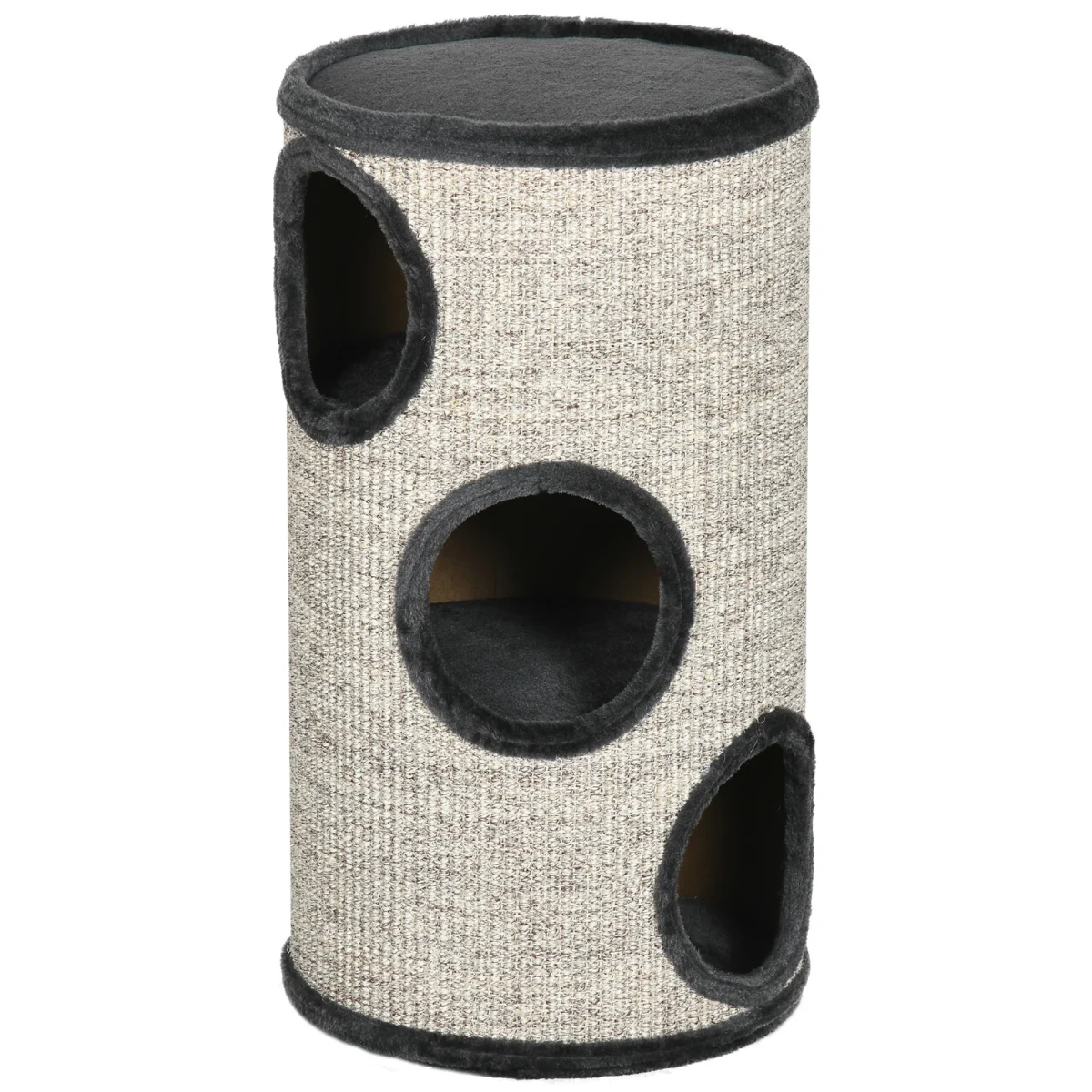 PawHut 3-етажна драскалка за котки 38 см x 38 см x 70 см - Image 1