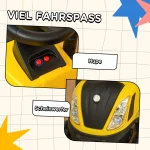 HOMCOM Трактор за яздене с ремарке, клаксон, за възраст 1+ - Image 8