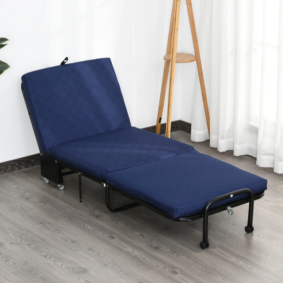 Сгъваемо легло HOMCOM 65x184 см товароносимост до 120 кг - Image 9