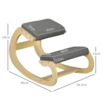 Ергономичен люлеещ се стол за коляно HOMCOM - Image 6