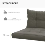 Комплект от 2 градински възглавници за седалки Outsunny - Image 10