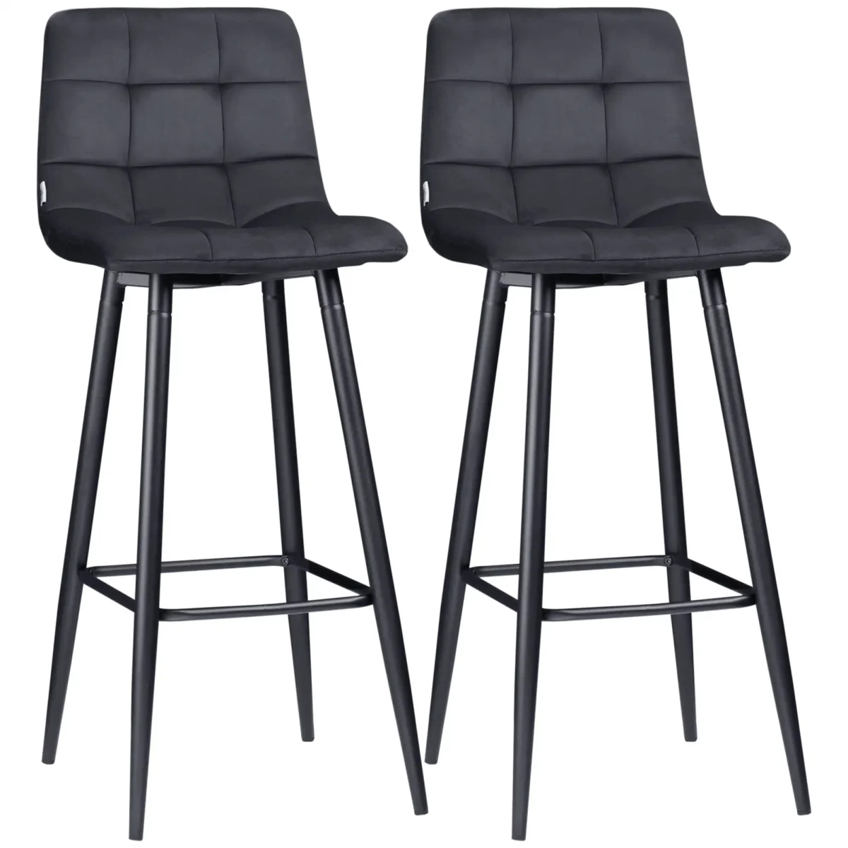 Комплект бар столове HOMCOM 42 см x 47 см x 105 см - Image 1
