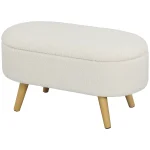 HOMCOM Пейка за съхранение с капак, за хол, спалня - Image 9