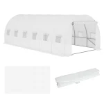 Резервно фолио Outsunny за оранжерия 6x3x2 м,12 прозореца - Image 8