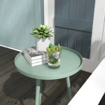 Outsunny, Маса за кафе, Градинска маса, за балкон 40x40x50см - Image 10