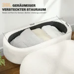 HOMCOM Пейка за съхранение с капак, за хол, спалня - Image 10