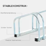 Велосипедна стойка HOMCOM за 6 велосипеда - Image 9