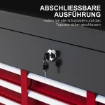 Кутия за инструменти HOMCOM, 3 чекмеджета, 60 x 26 x 34 см - Image 9