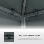 Резервен покрив за шатра Outsunny 3x3м, водоотблъскващ - Image 7