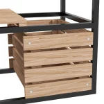 Повдигната леха за цветя Outsunny, 3 саксии, 83смx39смx100см - Image 10