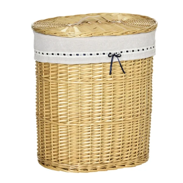 HOMCOM Кош за пране 100 л, 51 x 38 x 57 см