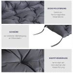 Outsunny възглавница за 2-местна пейка, 100 x 98 x 8 см - Image 8