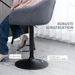 Бар стол HOMCOM с регулируема височина 54смx54смx112см - Image 9