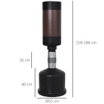 Боксова круша HOMCOM, 158-186 см, регулируема височина - Image 9