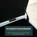 Пейка за съхранение HOMCOM с дървени крака 110x39x45см - Image 10