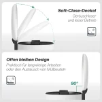 Кошче за боклук HOMCOM 30 л, кошче с педал - Image 10