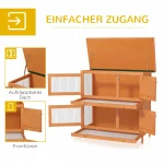 PawHut Клетка за малки животни, 2 нива, ела - Image 2